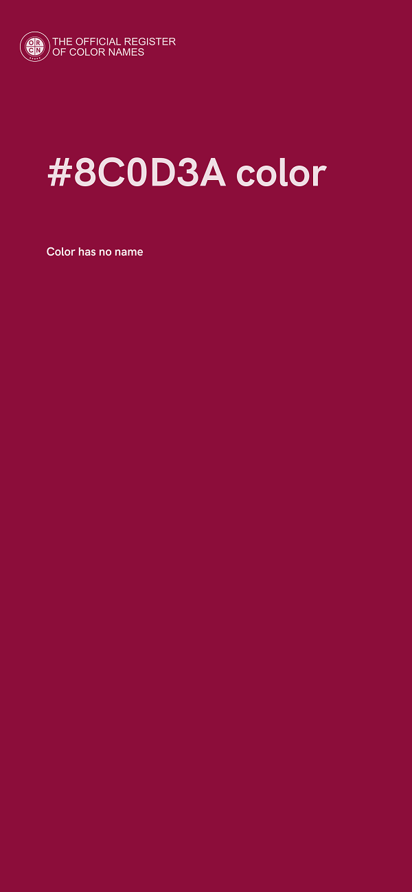 #8C0D3A color image