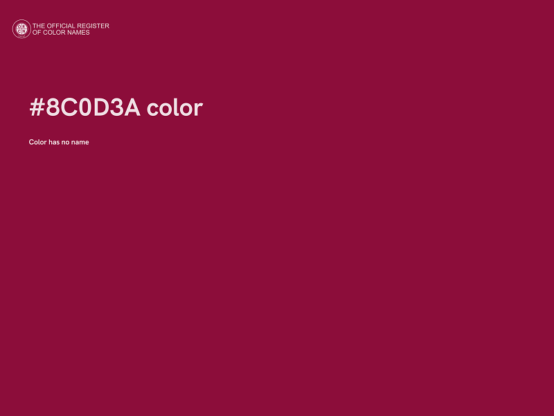 #8C0D3A color image