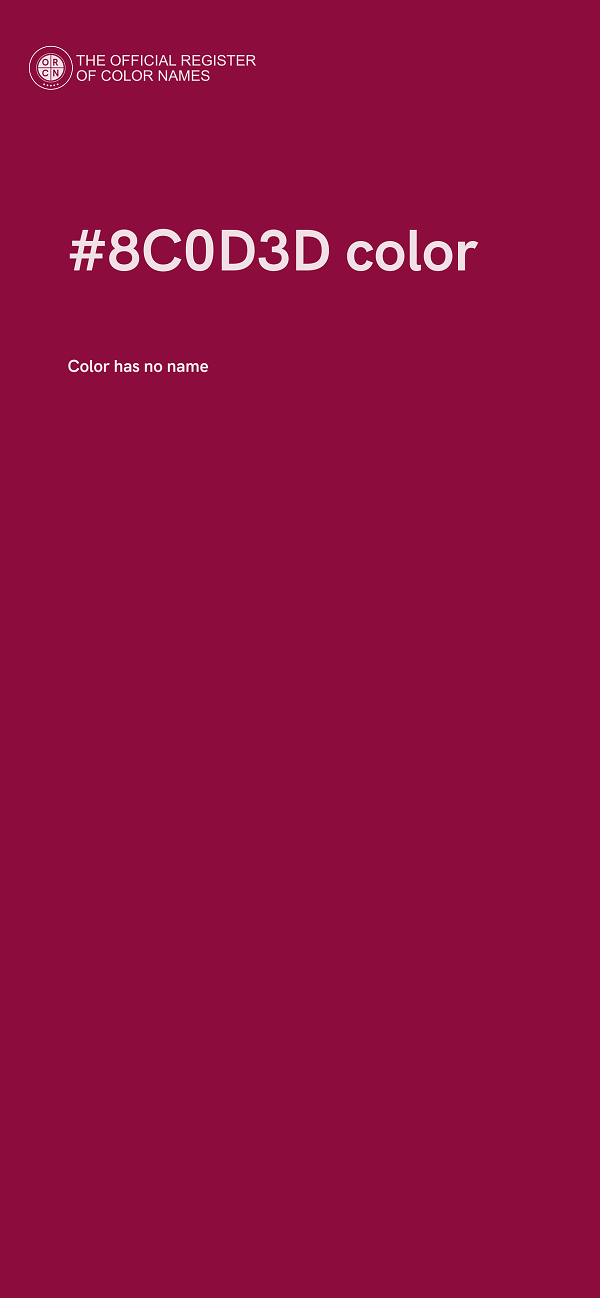 #8C0D3D color image