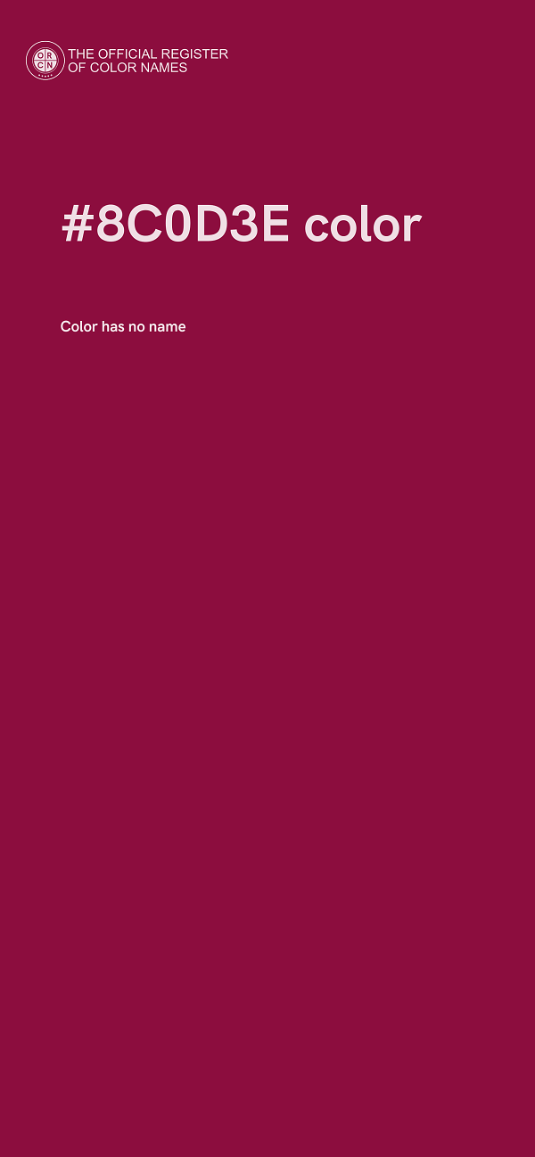 #8C0D3E color image