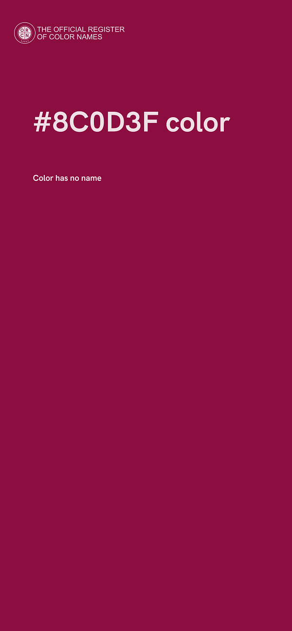 #8C0D3F color image