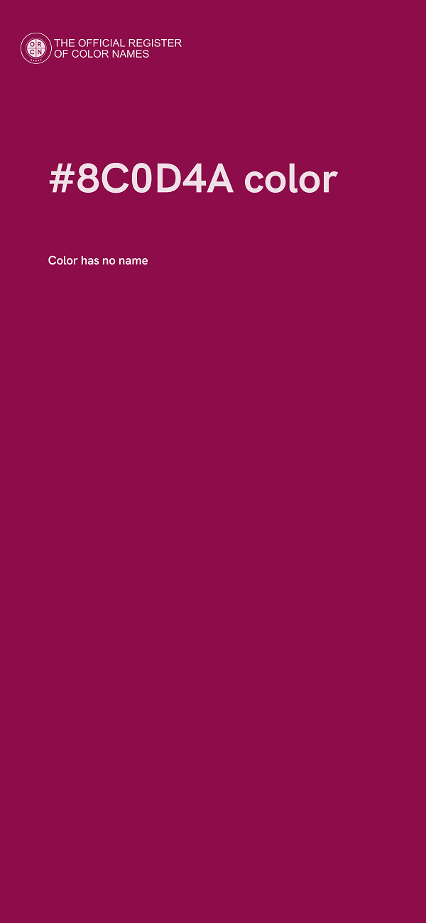 #8C0D4A color image