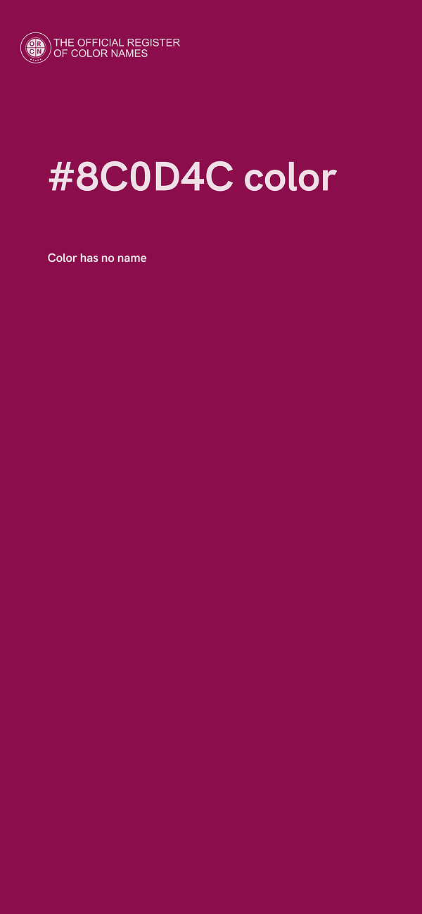 #8C0D4C color image