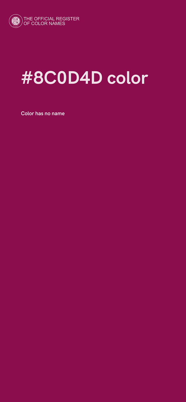 #8C0D4D color image