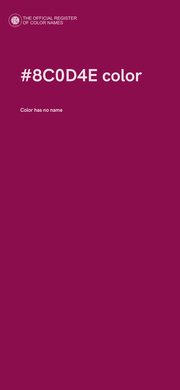 #8C0D4E color image