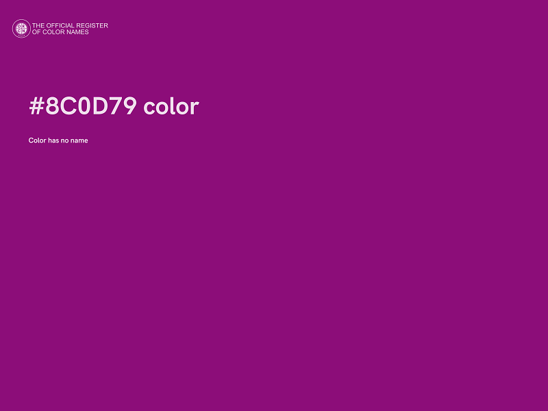 #8C0D79 color image