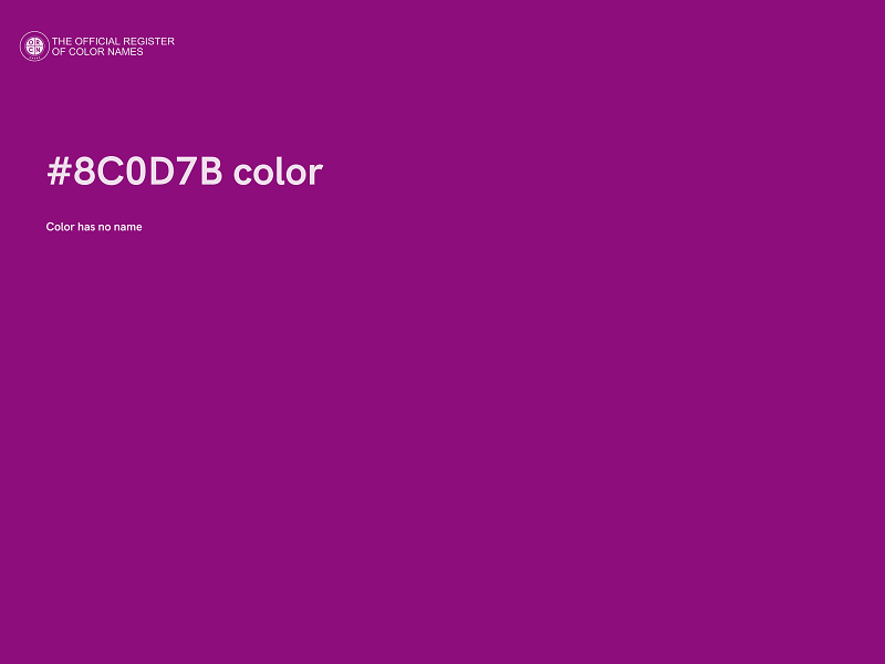 #8C0D7B color image