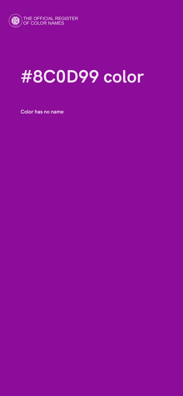 #8C0D99 color image