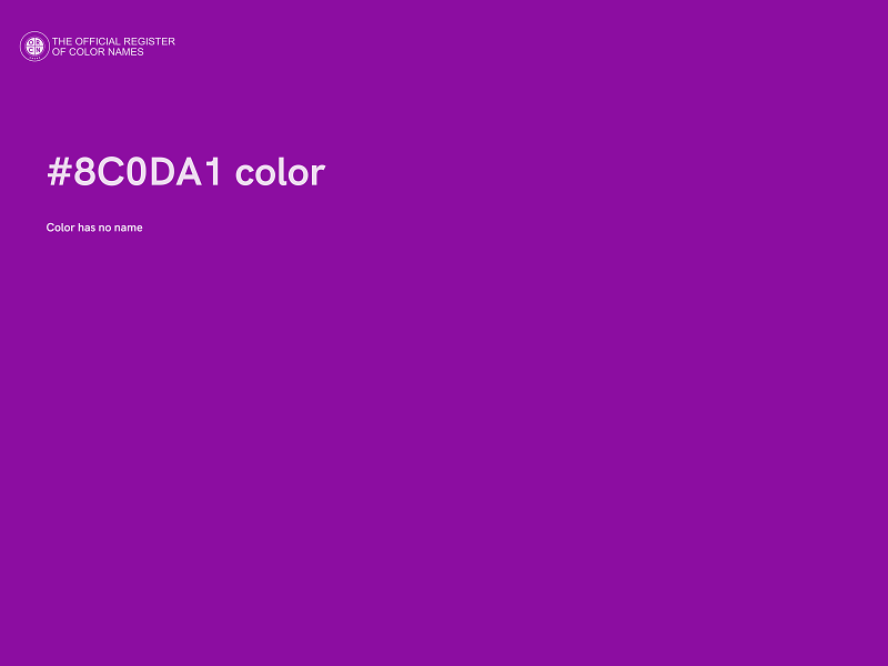 #8C0DA1 color image