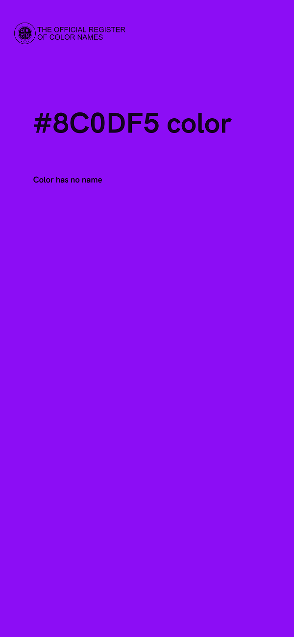 #8C0DF5 color image
