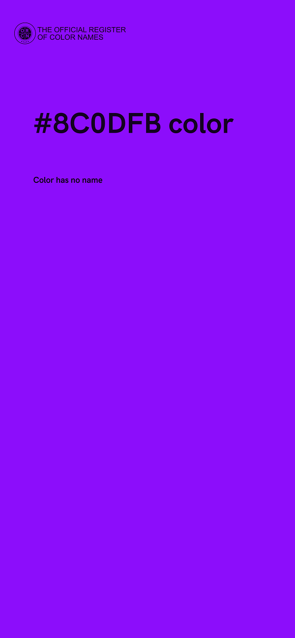 #8C0DFB color image