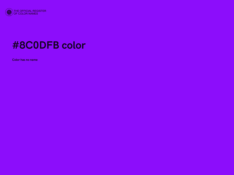 #8C0DFB color image