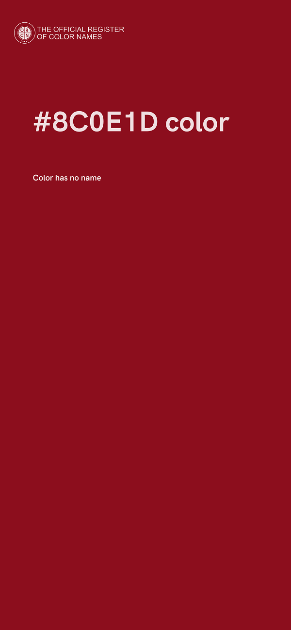 #8C0E1D color image