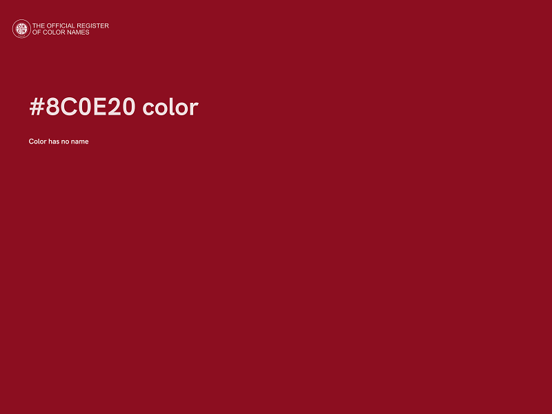 #8C0E20 color image
