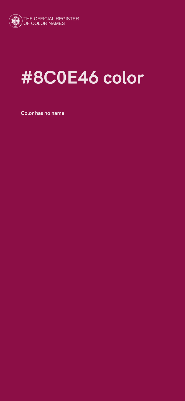 #8C0E46 color image