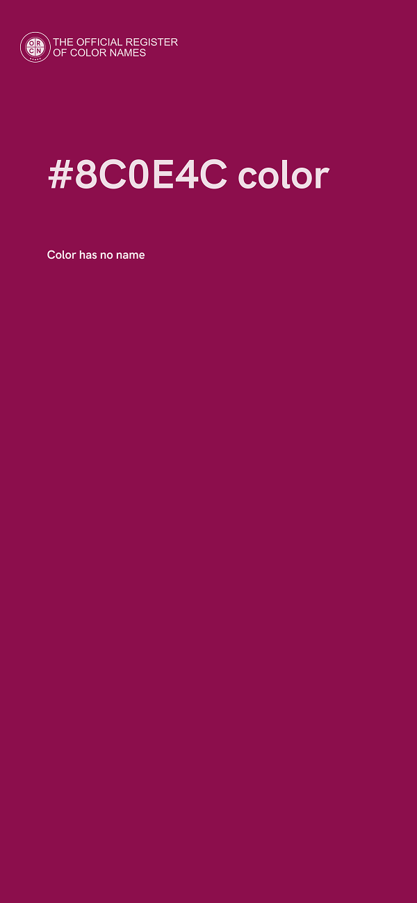 #8C0E4C color image