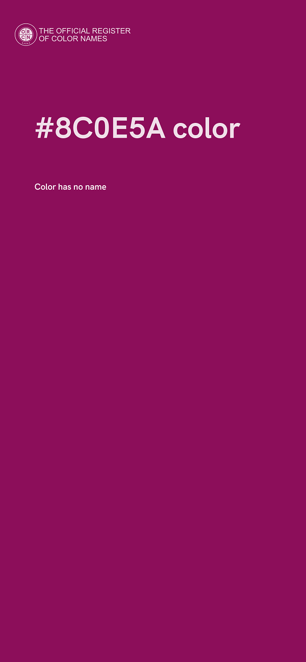 #8C0E5A color image