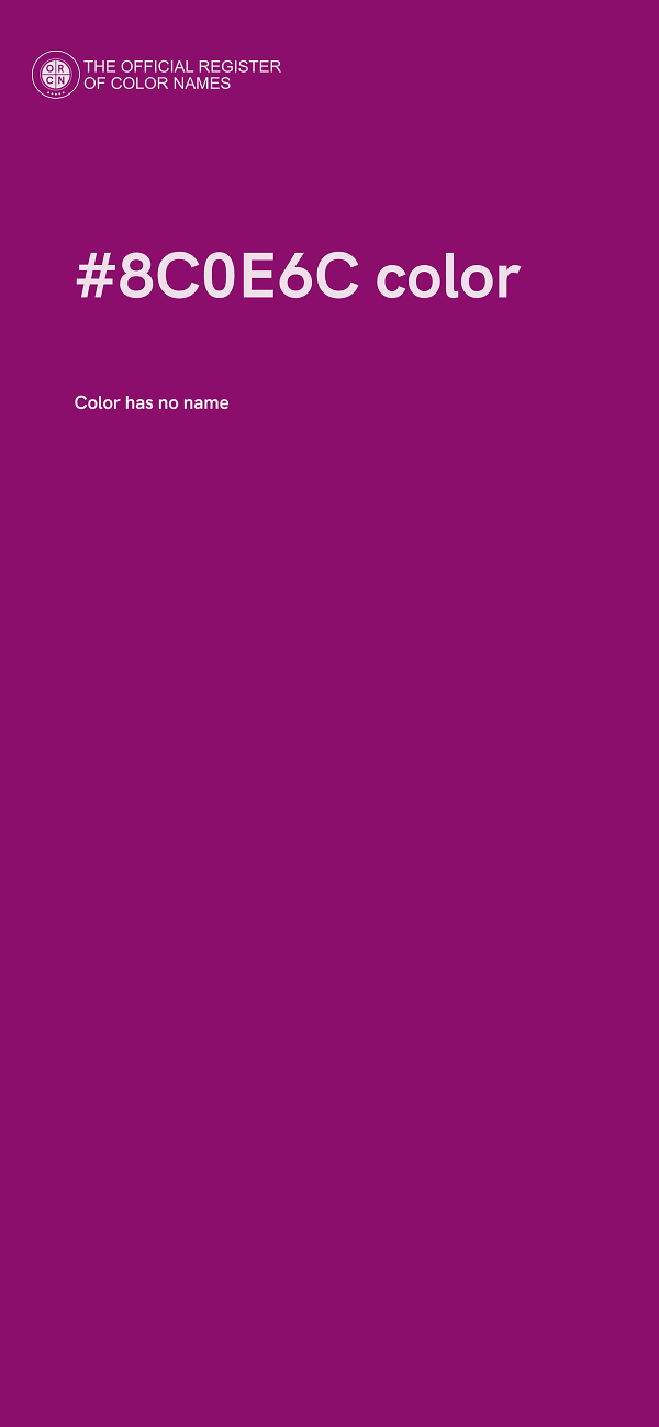 #8C0E6C color image