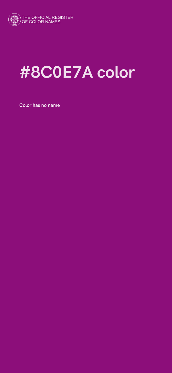 #8C0E7A color image