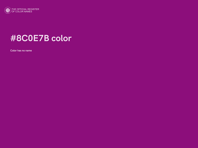 #8C0E7B color image