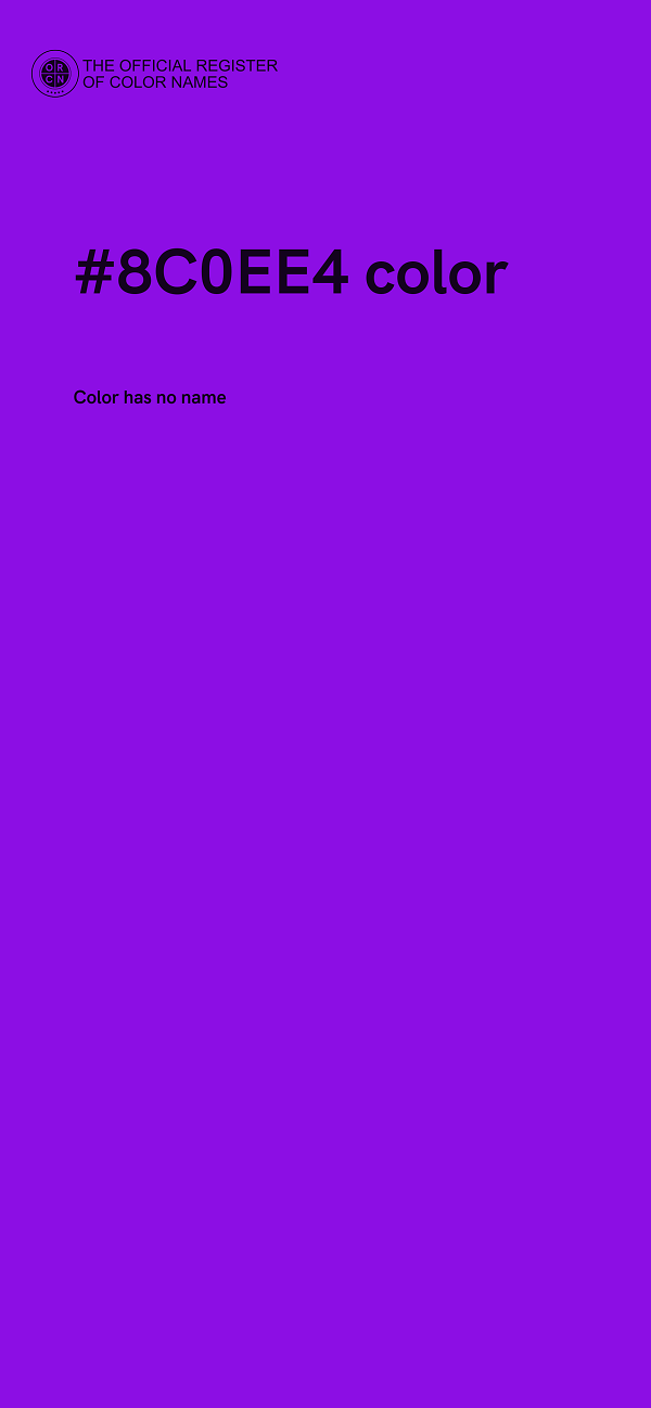 #8C0EE4 color image