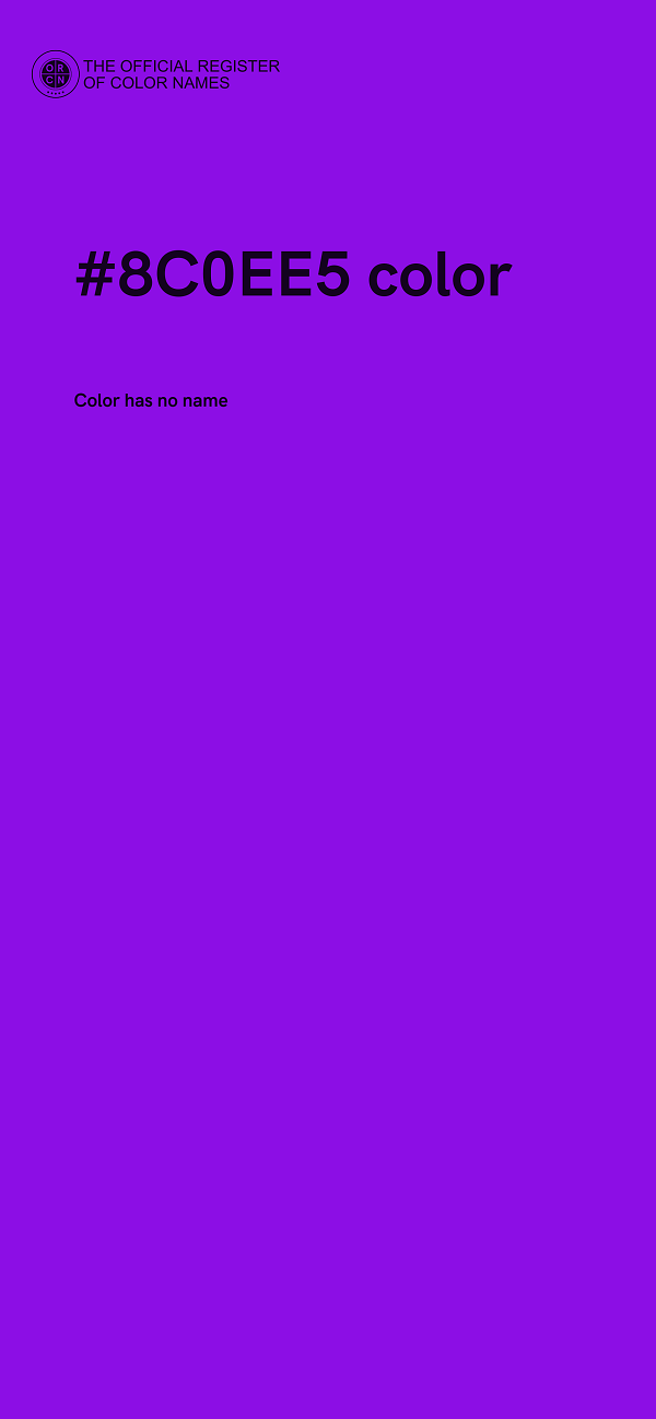 #8C0EE5 color image