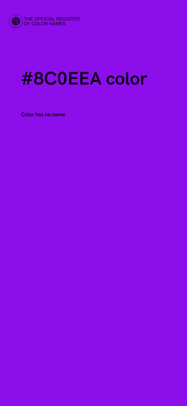 #8C0EEA color image