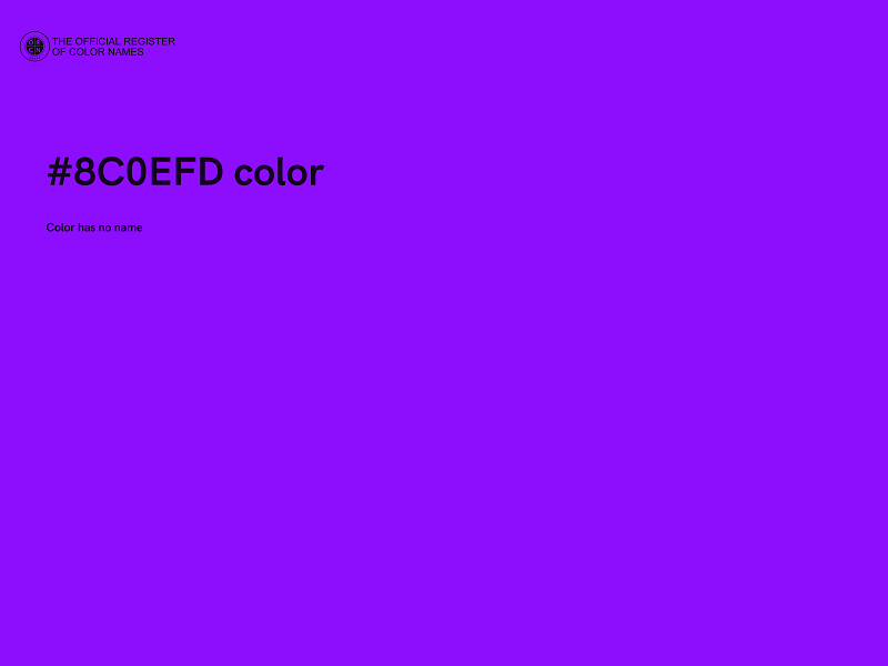#8C0EFD color image