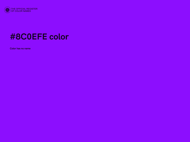 #8C0EFE color image
