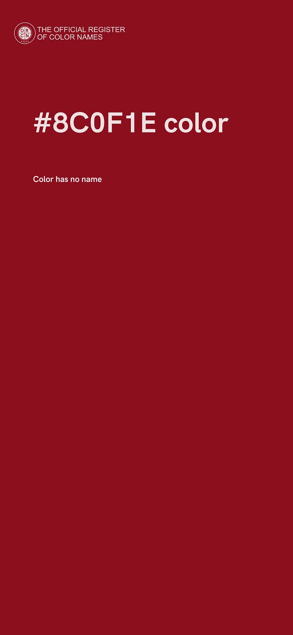 #8C0F1E color image
