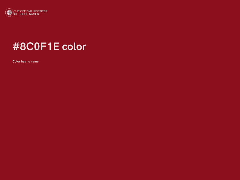 #8C0F1E color image