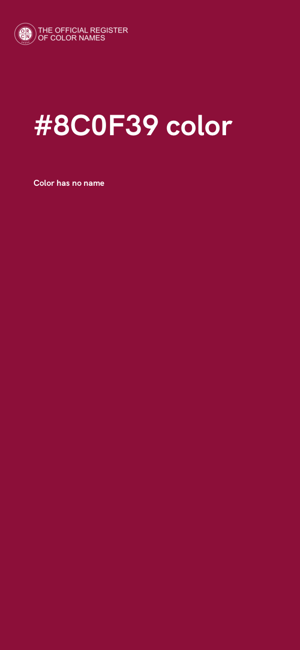 #8C0F39 color image