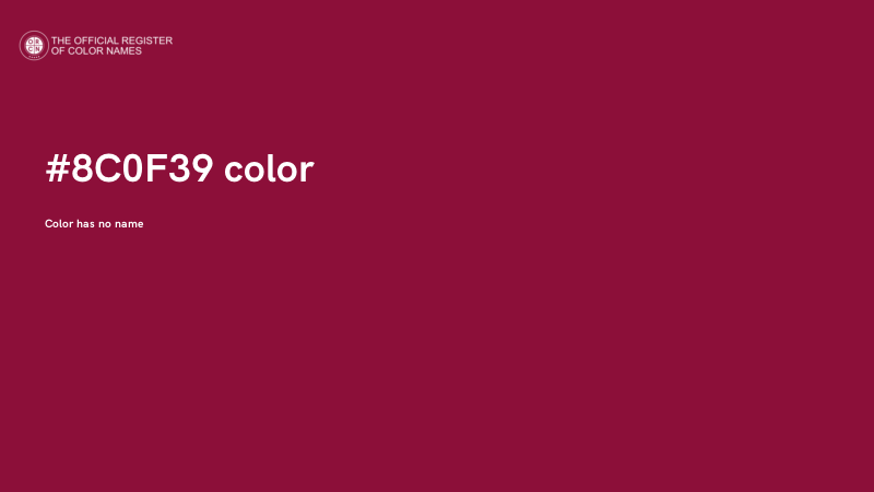 #8C0F39 color image