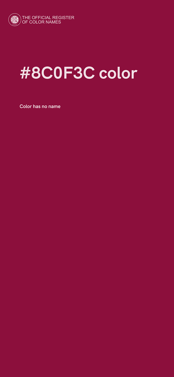 #8C0F3C color image