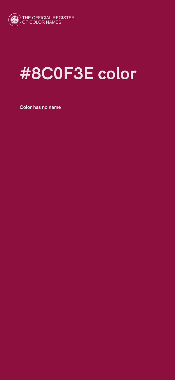 #8C0F3E color image