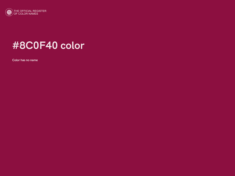 #8C0F40 color image