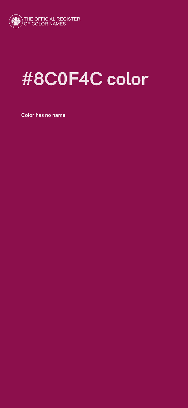#8C0F4C color image