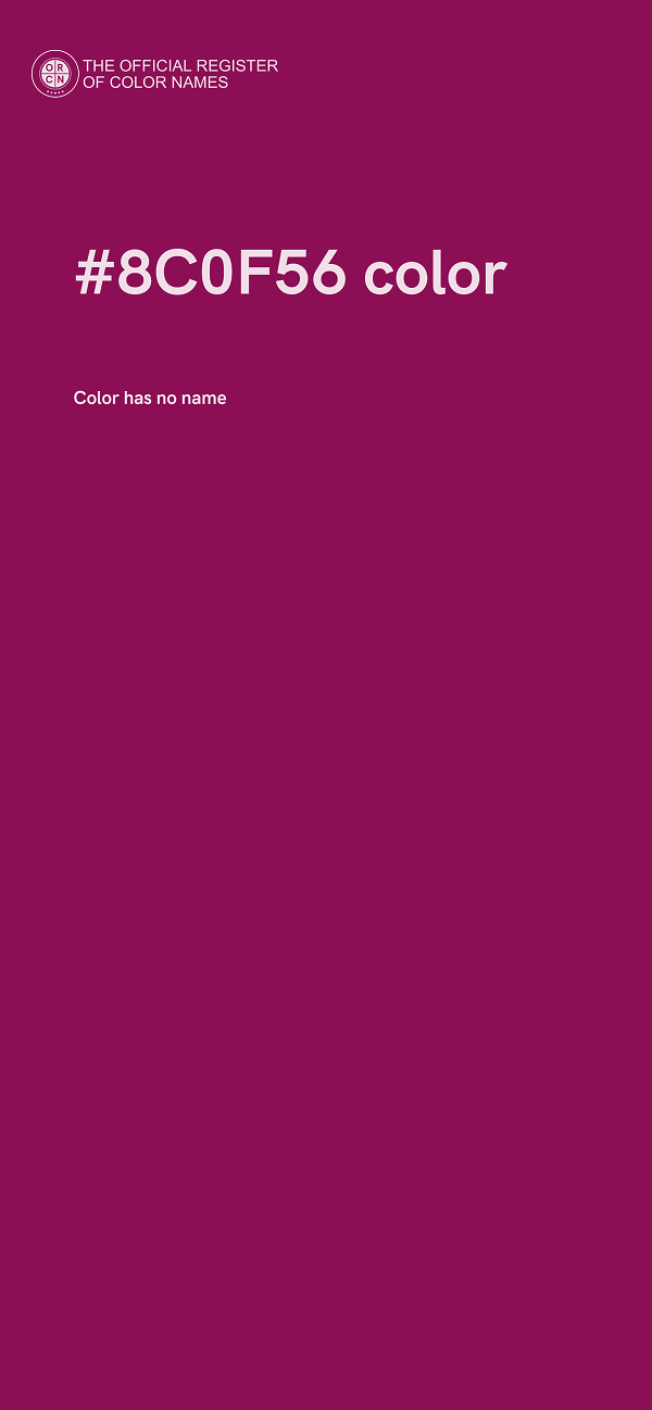#8C0F56 color image