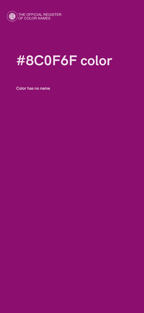 #8C0F6F color image