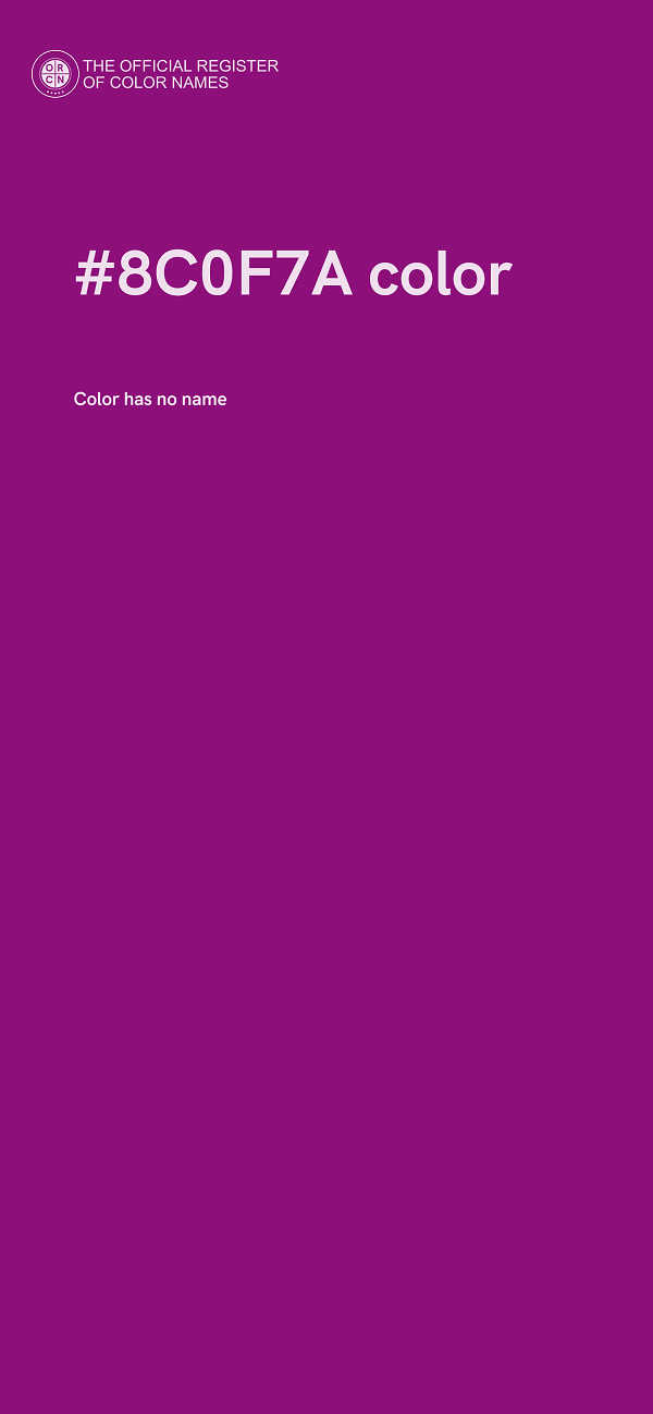 #8C0F7A color image