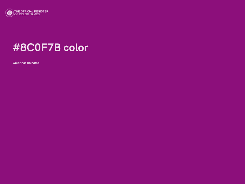 #8C0F7B color image