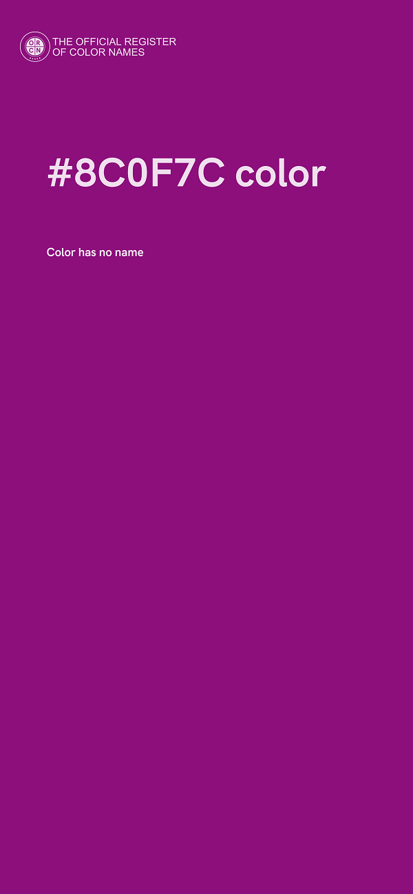 #8C0F7C color image