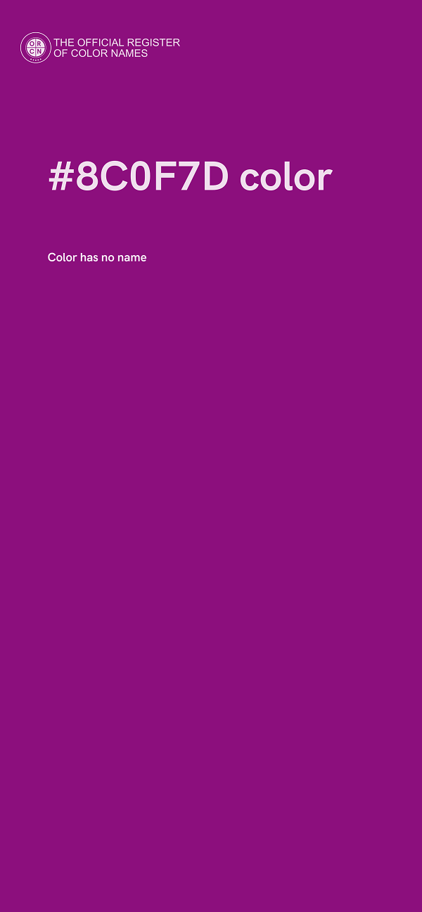 #8C0F7D color image