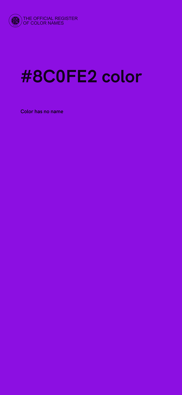 #8C0FE2 color image