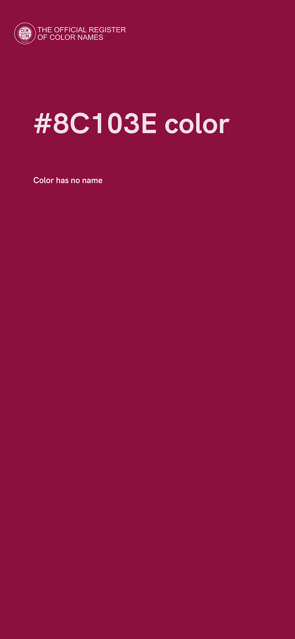 #8C103E color image