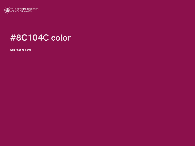 #8C104C color image