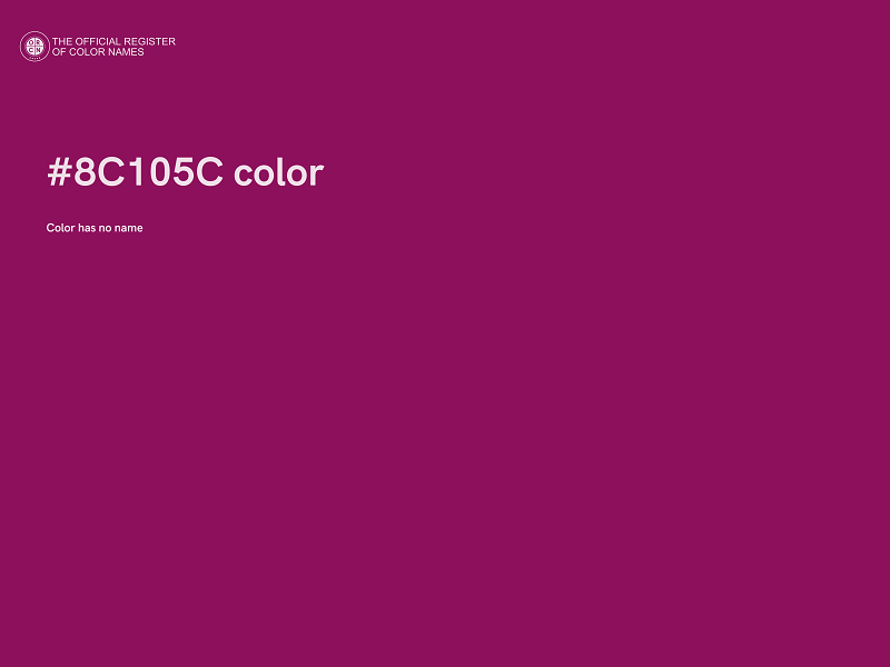 #8C105C color image