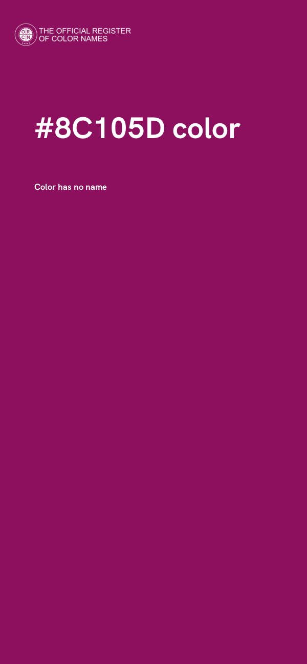 #8C105D color image