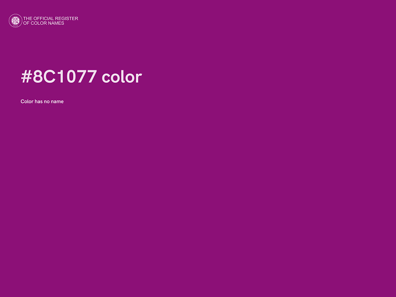 #8C1077 color image