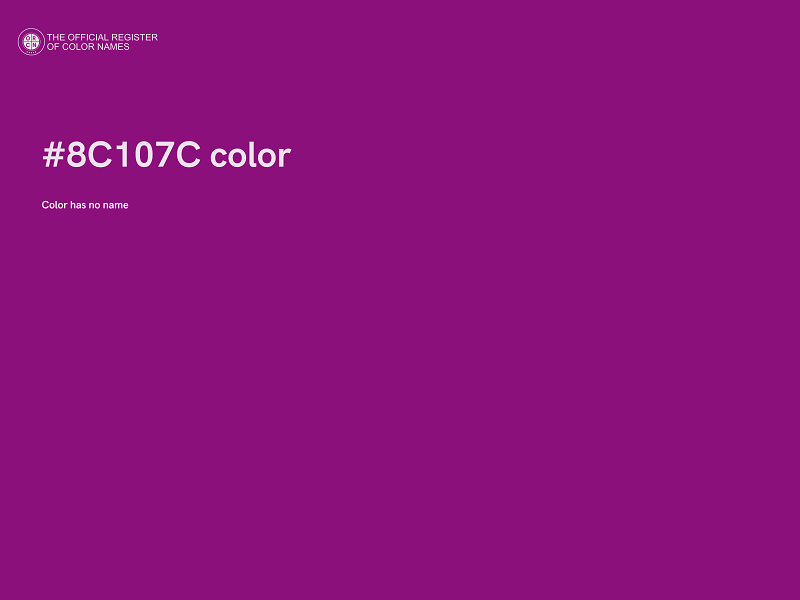 #8C107C color image